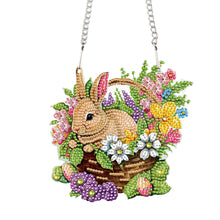 Load image into Gallery viewer, Special Shape Easter Bunny Gnome Diamond Painting Hanging Pendant for Art Crafts
