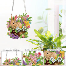 Load image into Gallery viewer, Special Shape Easter Bunny Gnome Diamond Painting Hanging Pendant for Art Crafts
