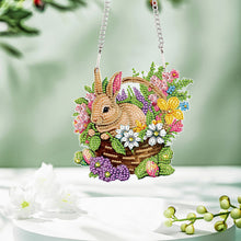 Load image into Gallery viewer, Special Shape Easter Bunny Gnome Diamond Painting Hanging Pendant for Art Crafts
