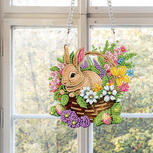 Load image into Gallery viewer, Special Shape Easter Bunny Gnome Diamond Painting Hanging Pendant for Art Crafts
