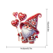 Load image into Gallery viewer, Valentines Day Love Gnome Diamond Painting Hanging Pendant for Art Crafts
