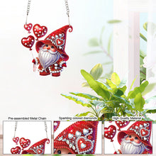 Load image into Gallery viewer, Valentines Day Love Gnome Diamond Painting Hanging Pendant for Art Crafts
