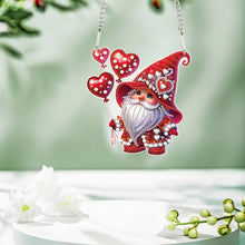 Load image into Gallery viewer, Valentines Day Love Gnome Diamond Painting Hanging Pendant for Art Crafts
