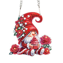 Load image into Gallery viewer, Valentines Day Love Gnome Diamond Painting Hanging Pendant for Art Crafts
