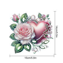 Load image into Gallery viewer, Valentines Day Love Flower Diamond Painting Hanging Pendant for Art Crafts
