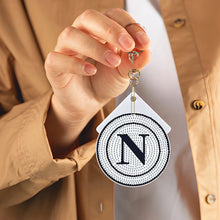 Load image into Gallery viewer, PET Double Sided Special Shaped Napoli Football Club DIY Diamond Art Keyring

