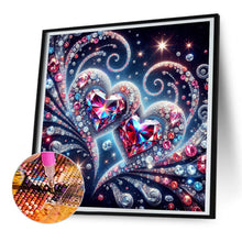 Load image into Gallery viewer, Diamond Painting - Full Round - Double Crystal Heart (30*30CM)
