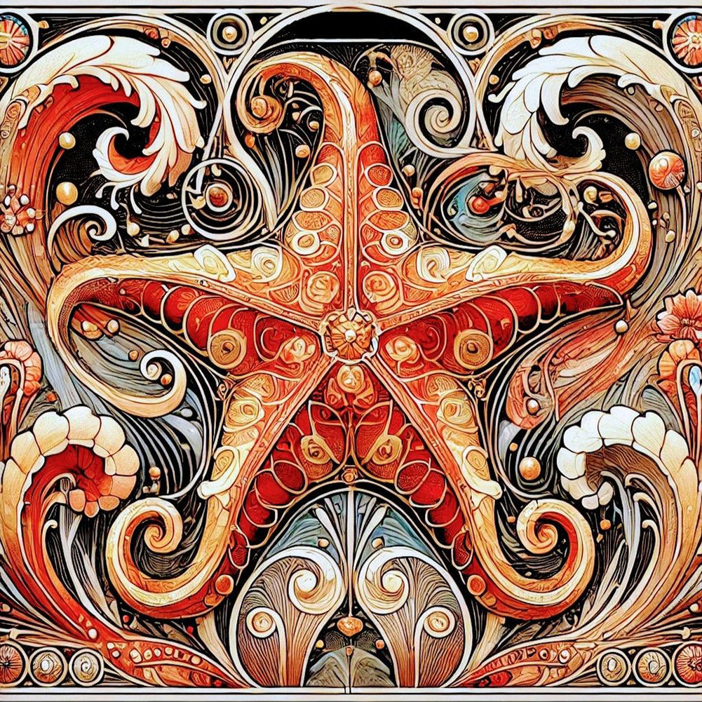 Diamond Painting - Full Round - Starfish (40*40CM)