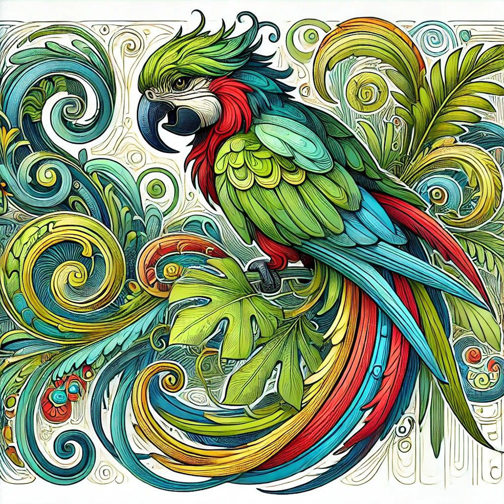 Diamond Painting - Full Round - Parrot (40*40CM)
