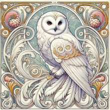 Load image into Gallery viewer, Diamond Painting - Full Round - White Owl (40*40CM)
