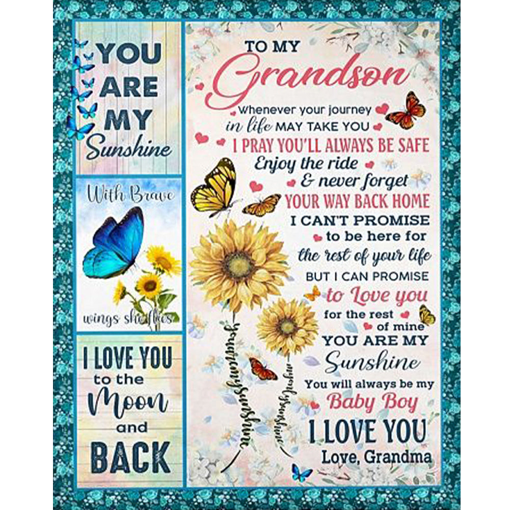 Diamond Painting - Full Round - What Grandmas Say To Their Grandsons (40*50CM)