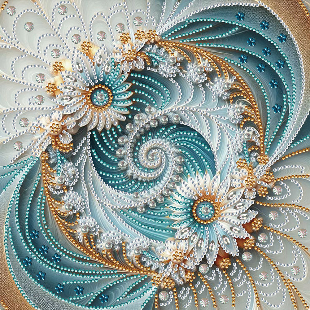 Diamond Painting - Partial Special Shaped - Fractal Art (30*30CM)