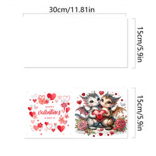 Load image into Gallery viewer, 6Pcs Valentines Day Dinosaur Diamond Painting Greeting Card for Holiday Party
