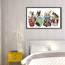 Load image into Gallery viewer, Diamond Painting - Full Round - Cartoon Coffee Cup (50*30CM)
