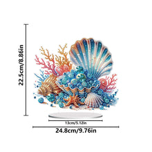 Load image into Gallery viewer, Acrylic Special Shape Coral Pearl Desktop Diamond Art Kits for Home Office Decor
