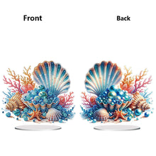 Load image into Gallery viewer, Acrylic Special Shape Coral Pearl Desktop Diamond Art Kits for Home Office Decor
