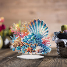 Load image into Gallery viewer, Acrylic Special Shape Coral Pearl Desktop Diamond Art Kits for Home Office Decor
