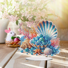 Load image into Gallery viewer, Acrylic Special Shape Coral Pearl Desktop Diamond Art Kits for Home Office Decor
