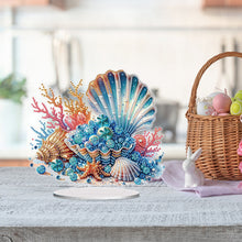 Load image into Gallery viewer, Acrylic Special Shape Coral Pearl Desktop Diamond Art Kits for Home Office Decor
