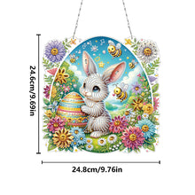 Load image into Gallery viewer, Acrylic Special Shape Rose Cupid Diamond Painting Hanging Pendant for Art Crafts
