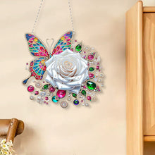Load image into Gallery viewer, Acrylic Special Shape Rose Cupid Diamond Painting Hanging Pendant for Art Crafts
