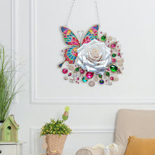 Load image into Gallery viewer, Acrylic Special Shape Rose Cupid Diamond Painting Hanging Pendant for Art Crafts
