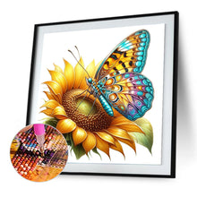 Load image into Gallery viewer, Diamond Painting - Full Round - Sunflower and butterfly (30*30CM)
