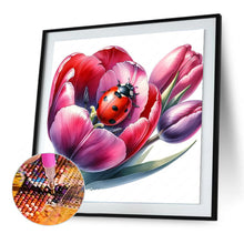 Load image into Gallery viewer, Diamond Painting - Full Round - Tulip and insect (30*30CM)
