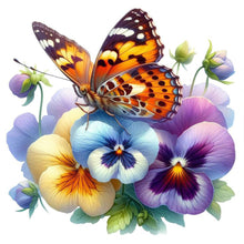 Load image into Gallery viewer, Diamond Painting - Full Round - Flowers and butterfly (30*30CM)
