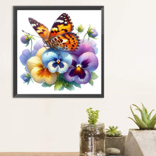 Load image into Gallery viewer, Diamond Painting - Full Round - Flowers and butterfly (30*30CM)
