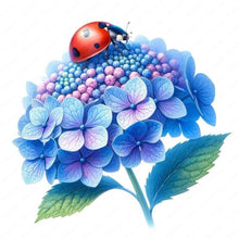 Load image into Gallery viewer, Diamond Painting - Full Round - Hydrangea and insect (30*30CM)
