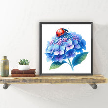 Load image into Gallery viewer, Diamond Painting - Full Round - Hydrangea and insect (30*30CM)
