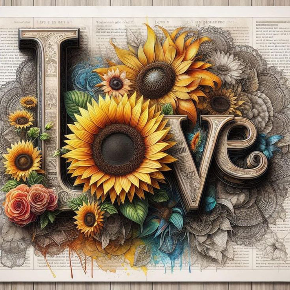 Diamond Painting - Full Square - Love (40*40CM)