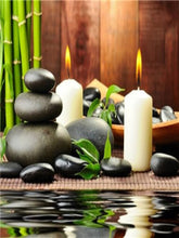 Load image into Gallery viewer, Diamond Painting - Full Round - Zen Pebble Candle (40*30CM)
