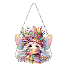 Load image into Gallery viewer, Acrylic Special Shape Crown Elf Diamond Painting Hanging Pendant for Wall Window
