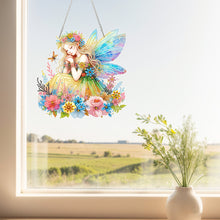 Load image into Gallery viewer, Acrylic Special Shape Crown Elf Diamond Painting Hanging Pendant for Wall Window
