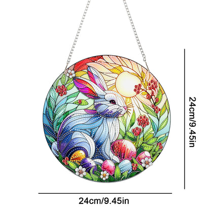 Acrylic Special Shape Crown Elf Diamond Painting Hanging Pendant for Wall Window