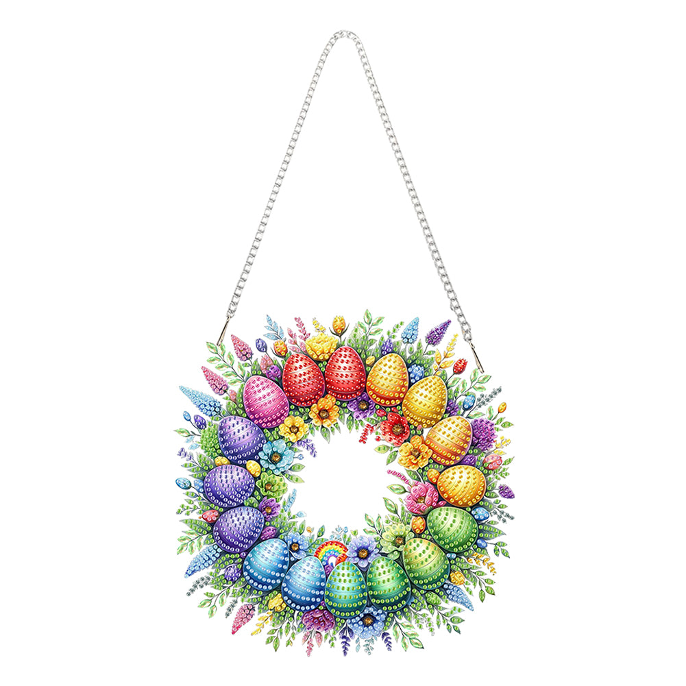 Acrylic Special Shape Crown Elf Diamond Painting Hanging Pendant for Wall Window