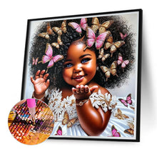 Load image into Gallery viewer, Diamond Painting - Full Round - Butterfly Girl (40*40CM)
