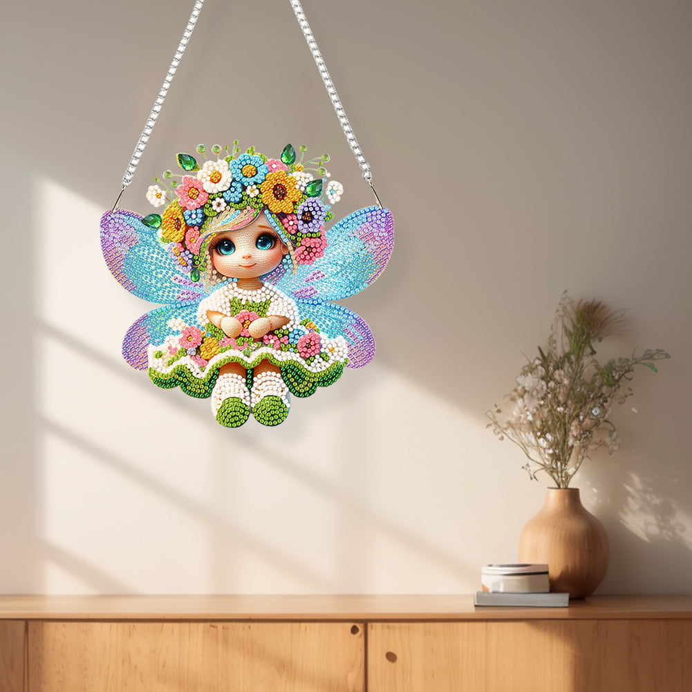 Acrylic Special Shape Butterfly Flower Diamond Painting Ornaments for Art Crafts