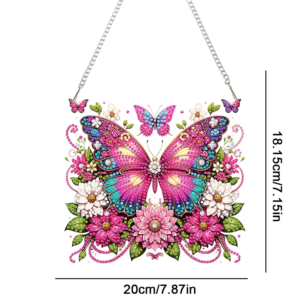 Acrylic Special Shape Butterfly Flower Diamond Painting Ornaments for Art Crafts
