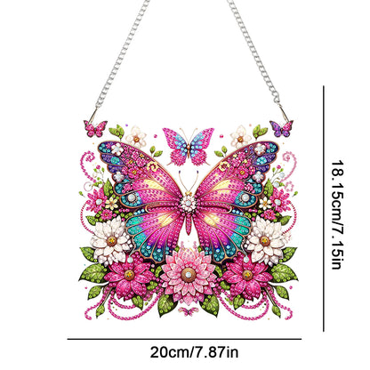 Acrylic Special Shape Butterfly Flower Diamond Painting Ornaments for Art Crafts