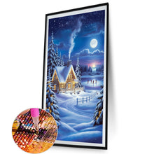 Load image into Gallery viewer, AB Diamond Painting - Full Square - Winter Snow House (40*70CM)
