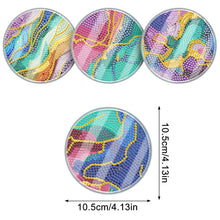 Load image into Gallery viewer, 4Pcs Acrylic Special Shape River DIY Waterproof Diamond Painting Coaster
