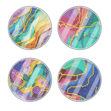Load image into Gallery viewer, 4Pcs Acrylic Special Shape River DIY Waterproof Diamond Painting Coaster
