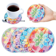 Load image into Gallery viewer, 4Pcs Acrylic Special Shape Mandala DIY Waterproof Diamond Painting Coaster

