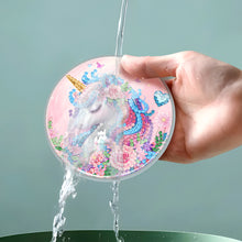 Load image into Gallery viewer, 4Pcs Acrylic Special Shape Horse DIY Waterproof Diamond Painting Coaster
