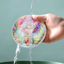 Load image into Gallery viewer, 4Pcs Acrylic Special Shape Girl DIY Waterproof Diamond Painting Coaster
