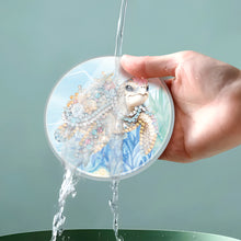 Load image into Gallery viewer, 4Pcs Acrylic Special Shape Turtle DIY Waterproof Diamond Painting Coaster

