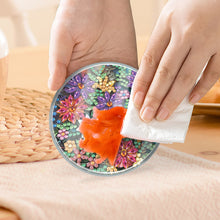 Load image into Gallery viewer, 4Pcs Acrylic Special Shape Flower DIY Waterproof Diamond Painting Coaster
